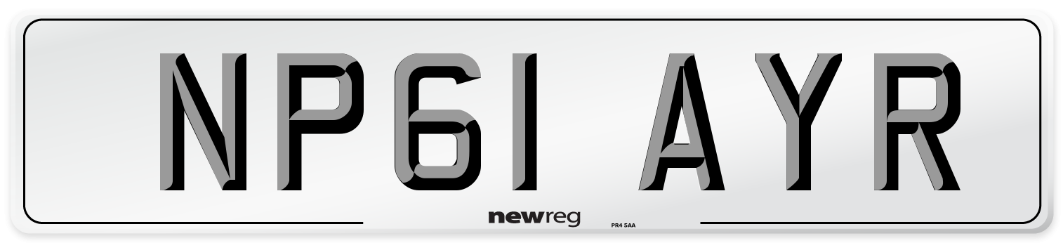NP61 AYR Number Plate from New Reg